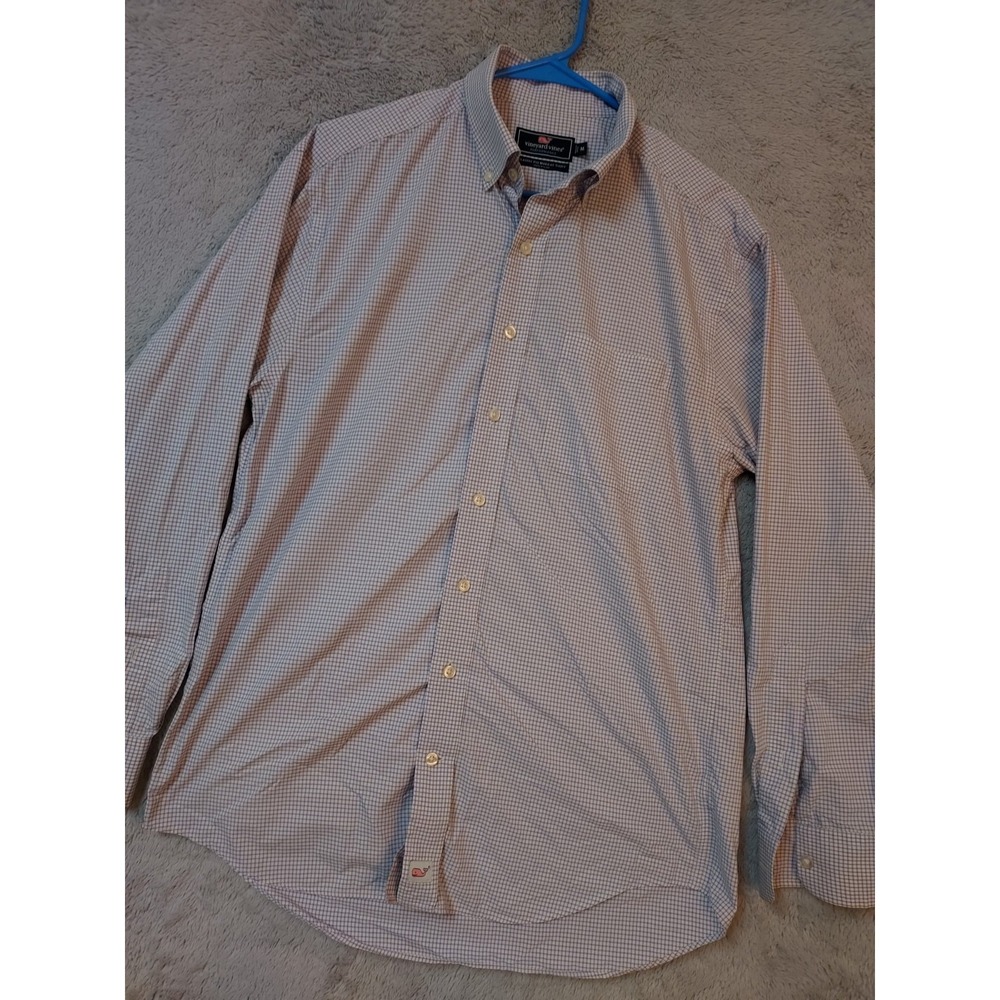 Vineyard Vines Performance Shirt Mens Medium Classic Fit Murray Shirt Purple M
